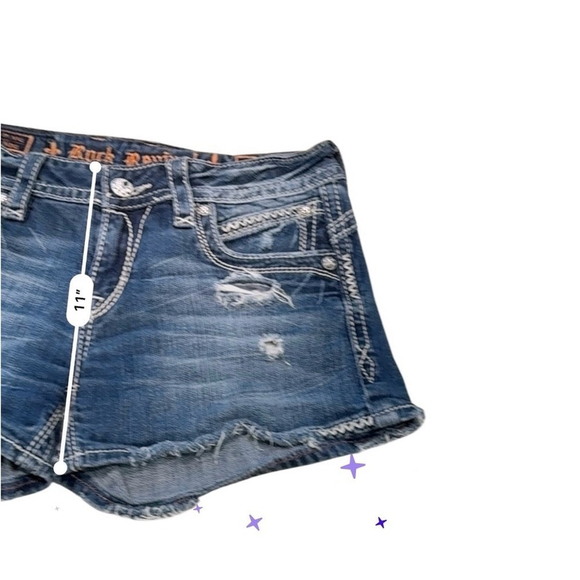 Rock Revival by Buckle Women’s Style Becky Denim Shorts Size 31 - Picture 8 of 10